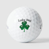 Pas de heerlijke dag aan! Shamrock Golfballen (Voorkant)