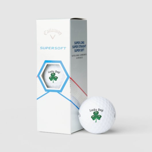 Pas de heerlijke dag aan! Shamrock Golfballen (Verpakking)