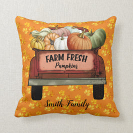 Pas de herfst van Pumpkin Gold Leaves katoen 16-in Kussen