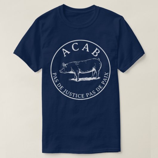 Pas de justice pas de paix 1 t-shirt (Design voorkant)