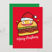 Pas de kersthamburger aan kaart (Voorkant / Achterkant)