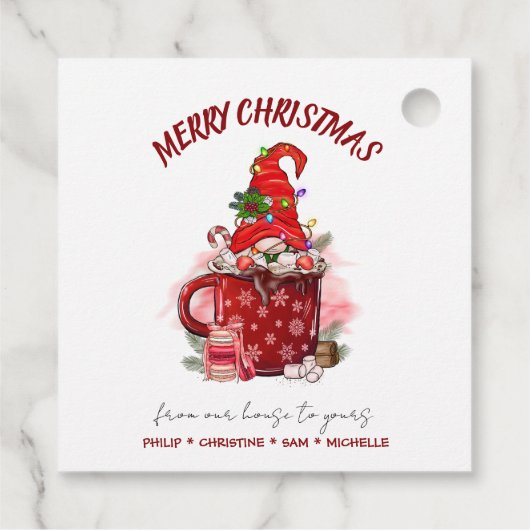 Pas de kerstkerstkerstkerstkerstman aan bedankjes labels (Achterkant)