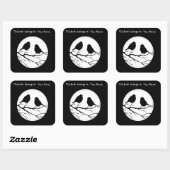 Pas de Kleur Twee Vogels in de Natuur van de Boom  Vierkante Sticker (Vel)