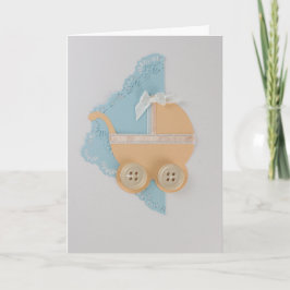 Pas de kleurenstroller van het Perzikkleurtje aan Kaart