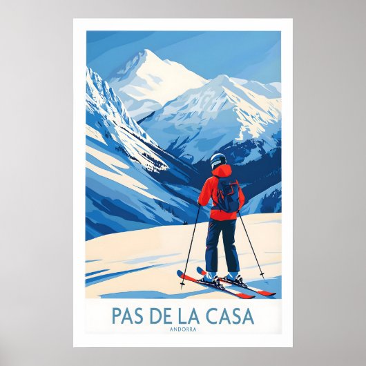 Pas de la Casa Andorra Print Pyreneeën Skien (Voorkant)