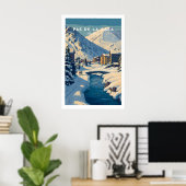 Pas de la Casa Pyreneeën Skidorp Uitzicht Print Wi (Thuiskantoor)