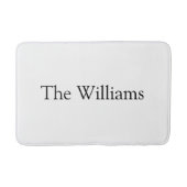 Pas de laatste naam van Couple aan de tekstomloop Badmat (Voorkant)