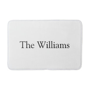 Pas de laatste naam van Couple aan de tekstomloop Badmat