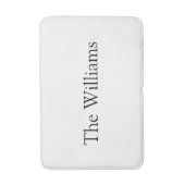 Pas de laatste naam van Couple aan de tekstomloop Badmat (Voorkant Verticaal)