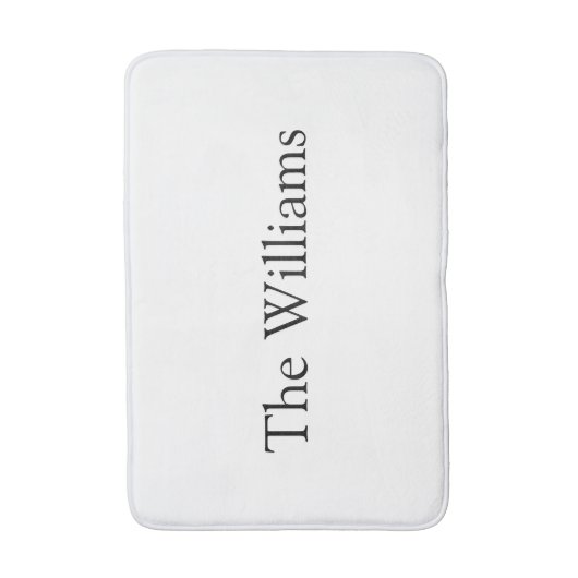 Pas de laatste naam van Couple aan de tekstomloop Badmat (Voorkant Verticaal)