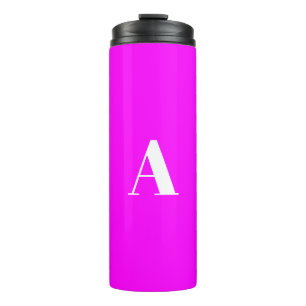 Pas de letter van het alfabet-initiaal aan thermosbeker