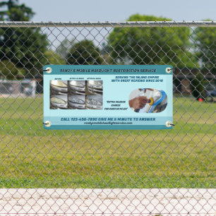 Pas de Mobiele Dienst van de Voertuigkoplamp aan S Spandoek