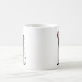 Pas de mok van de creëer jouw naam, Wit en Zwart a (Center)