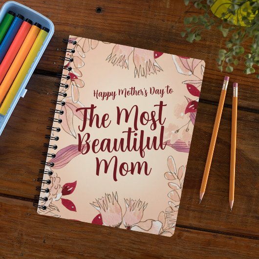 Pas de mooiste mama aan notitieboek