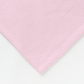 Pas de naam van de "Snuggles"of tekstlichtroze aan Fleece Deken (Hoek)