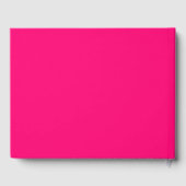 pas de naamtekst van de verandering witte fuchsia gastenboek (Achterkant)