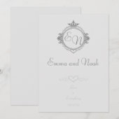 Pas de namen, initialen en frasen Love aan Bedankkaart (Voorkant / Achterkant)