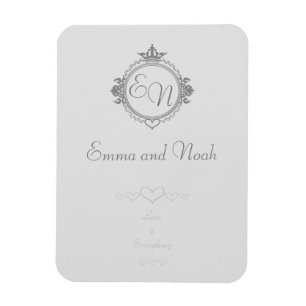 Pas de namen, initialen en frasen Love aan Magneet