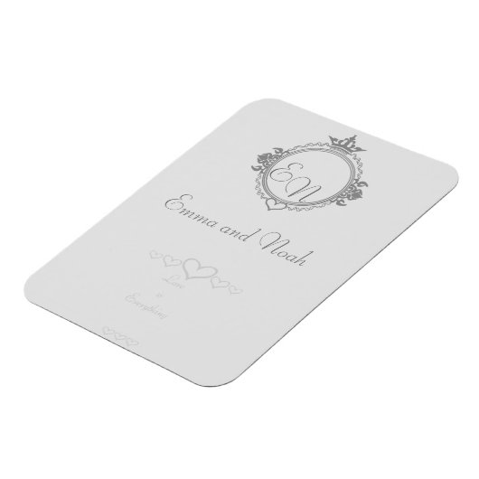 Pas de namen, initialen en frasen Love aan Magneet (Linkerzijde)