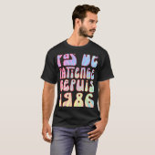 Pas de Patience Depuis 1986 37 Ans Anniversaire Ré T-shirt (Voorkant volledig)