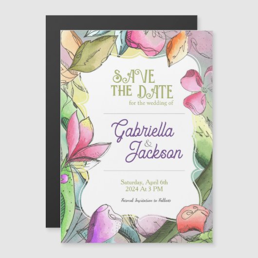 Pas de prachtige Waterverf aan die wordt geschetst (Voorkant / Achterkant)