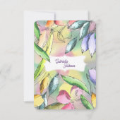 Pas de prachtige Waterverf aan die wordt geschetst Save The Date (Achterkant)