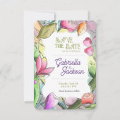 Pas de prachtige Waterverf aan die wordt geschetst Save The Date (Voorkant)