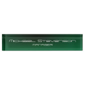 Pas de Professionele Modern Desk van de Tekst aan  Naambordje (Voorkant)