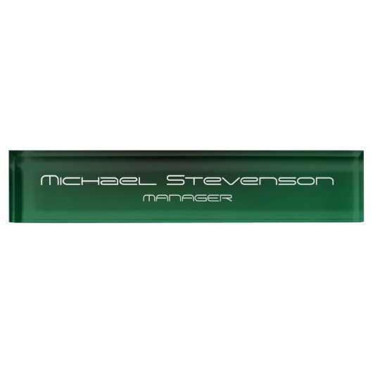 Pas de Professionele Modern Desk van de Tekst aan  Naambordje (Voorkant)