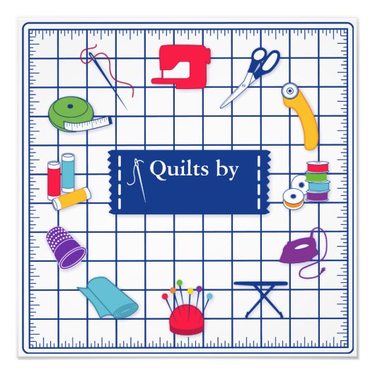 Pas de Quilt Tijd van het Etiket aan Foto Afdruk (Voorkant)