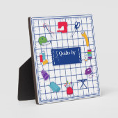 Pas de Quilt Tijd van het Etiket aan Fotoplaat (Voorkant)