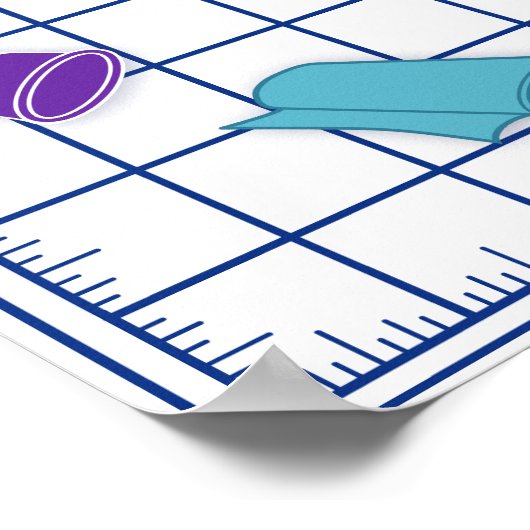 Pas de Quilt Tijd van het Etiket aan Poster (Hoek)