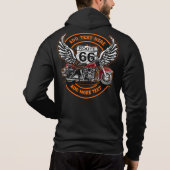 Pas de Route van de Motorfiets 66 Ontwerp van Win Hoodie (Achterkant)