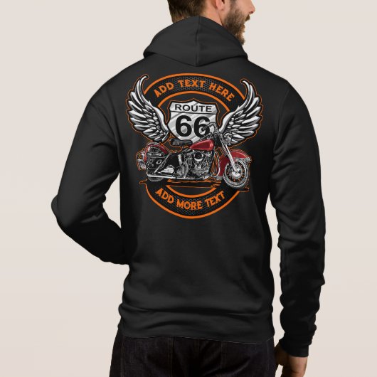 Pas de  Route van de Motorfiets 66 Ontwerp van Win Hoodie (Achterkant)