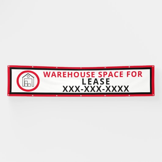 Pas de ruimte van het pakhuis voor de Omheining va Spandoek (Horizontaal)