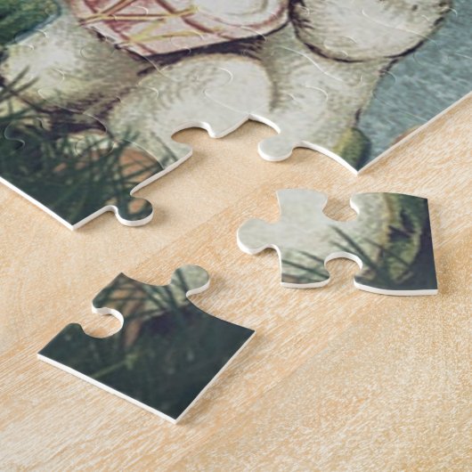 Pas de  Rustige Bunnies van EASTER van de Douane a Legpuzzel (Zijkant)