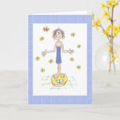 Pas de Schalen Aan (Geen Tekst Binnen) Kaart (Gele Bloem)