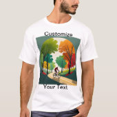Pas de Schilderachtig Trail T-Shirt Fiets aan (Voorkant)