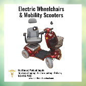 Pas de Scooters van de Medische Leveringsmobilitei Raamsticker (Vel 3)