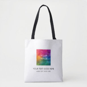 Pas de Sjabloon Trendy van de Tekst van het Afbeel Tote Bag