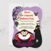 Pas de spooke Halloween schattige Dracula vampire  Kaart (Voorkant)