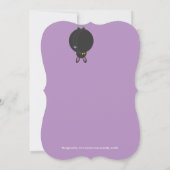 Pas de spooke Halloween schattige Dracula vampire Kaart (Achterkant)