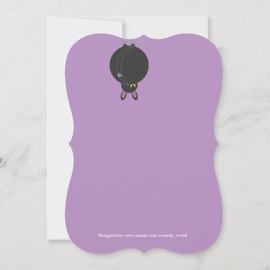 Pas de spooke Halloween schattige Dracula vampire  Kaart (Achterkant)