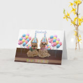 Pas de standaard "Happy Birthday" aan Kaart (Gele Bloem)