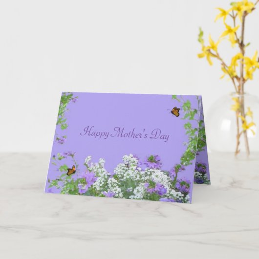 Pas de standaard "Happy Moederdag 3"-Kaart aan Kaart (Gele Bloem)