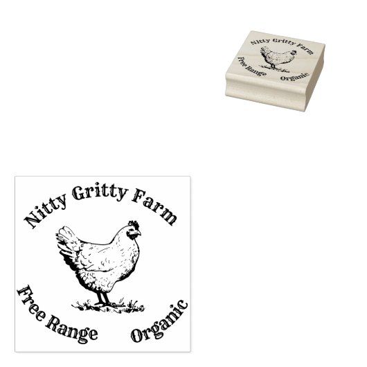 Pas de Stempel van het Kippenei Kleine Bedrijfs aa (Gestempeld)