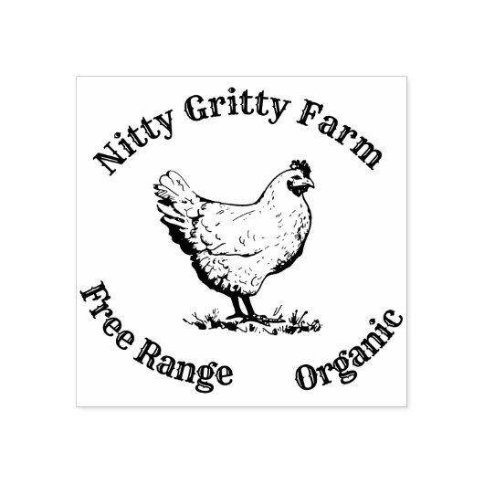 Pas de Stempel van het Kippenei Kleine Bedrijfs aa (Afrduk)