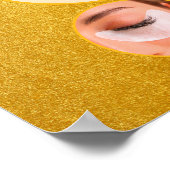 Pas de studio voor wimperextensions aan voordeur a poster (Hoek)