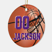 Pas de Super Star Player 🏀 Basketball aan Keramisch Ornament (Links)