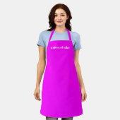 Pas de tekst van de Naam minimalistisch elegant ma Schort (Gedragen)